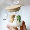 Bear + Two Types of Succulent Styles Multicolored