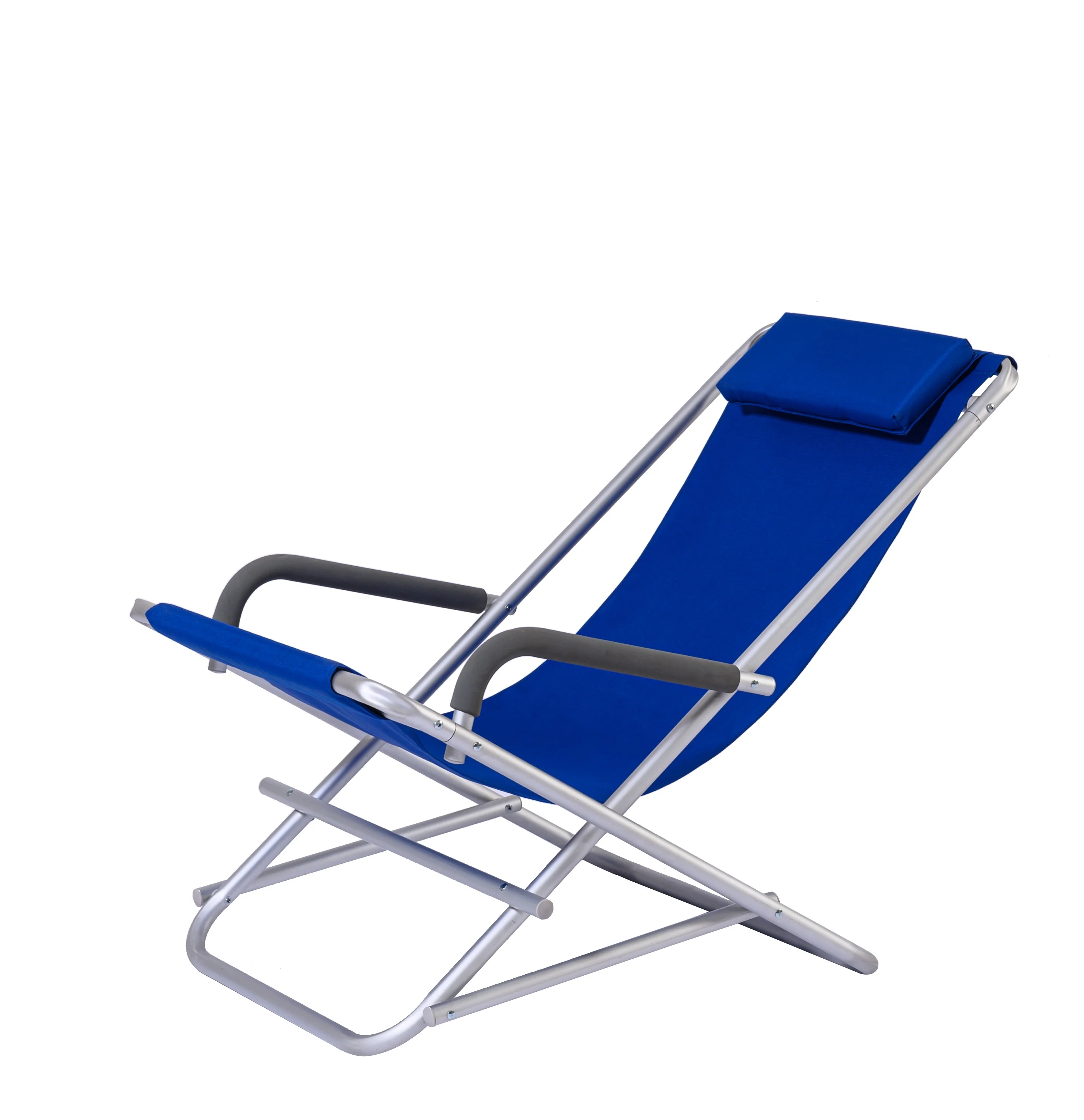 Light Weight Foldable Rocking Lounge Beach Chair Can Simple Folding