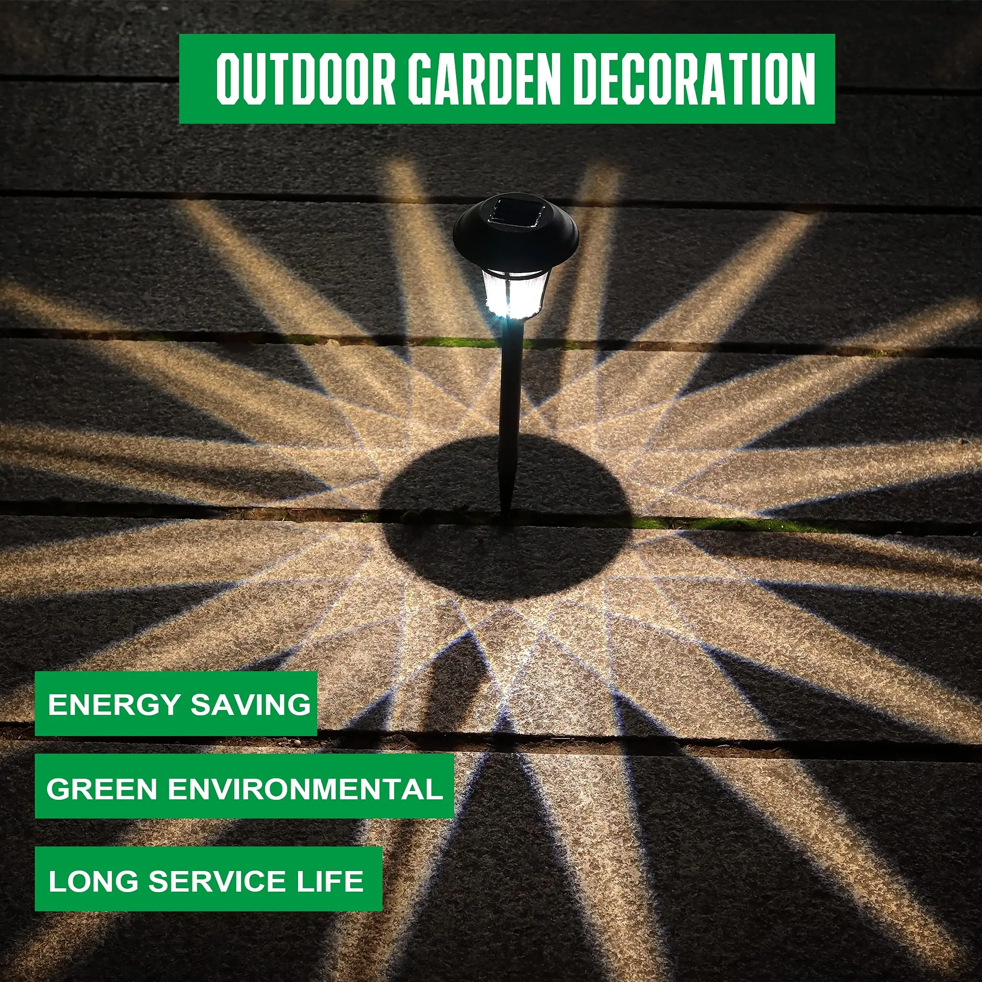 Morden Waterproof Outdoor Landscape Solar Led Pathway Lawn Lights Garden Lights for Yard Driveway manufacture