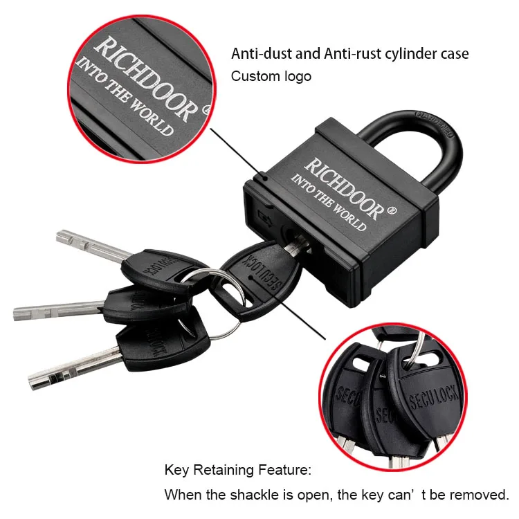 Waterproof Padlock Plastic Cover Custom Lock Safe Padlock Cheap