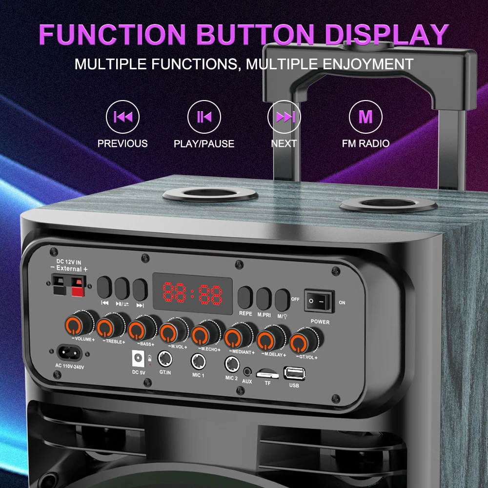 Sing-e JQS9033 Bluetooth Speaker - Portable & Powerful Audio