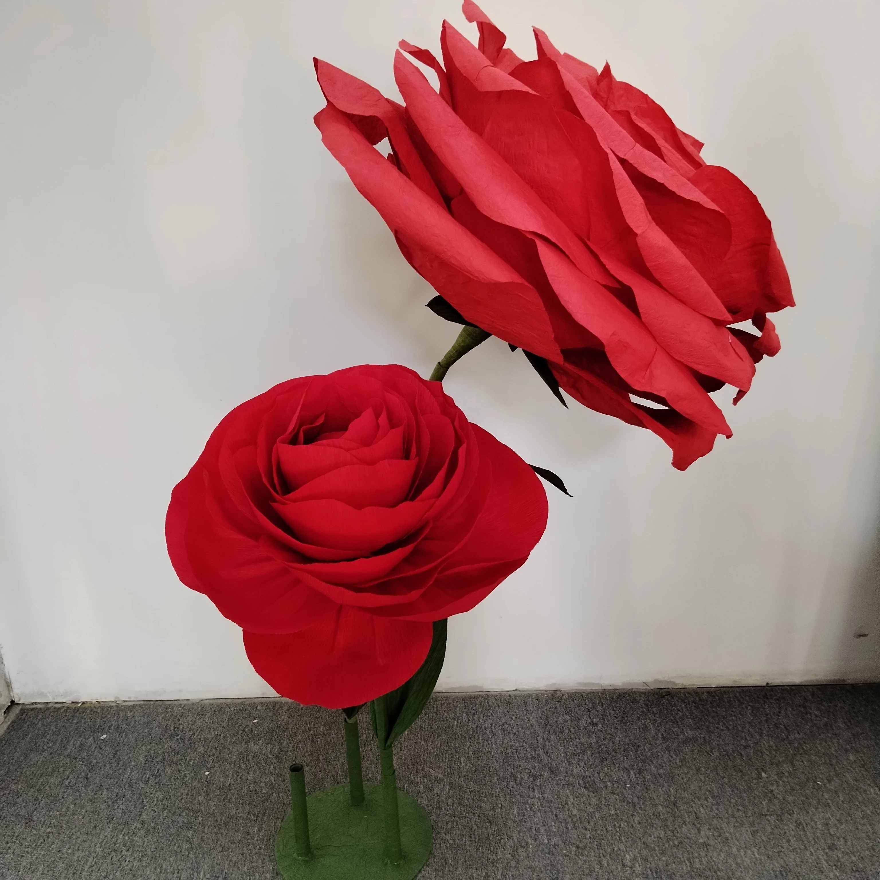 Giant Rose Paper Flower Birthday Decoration Pure White Artifical ...