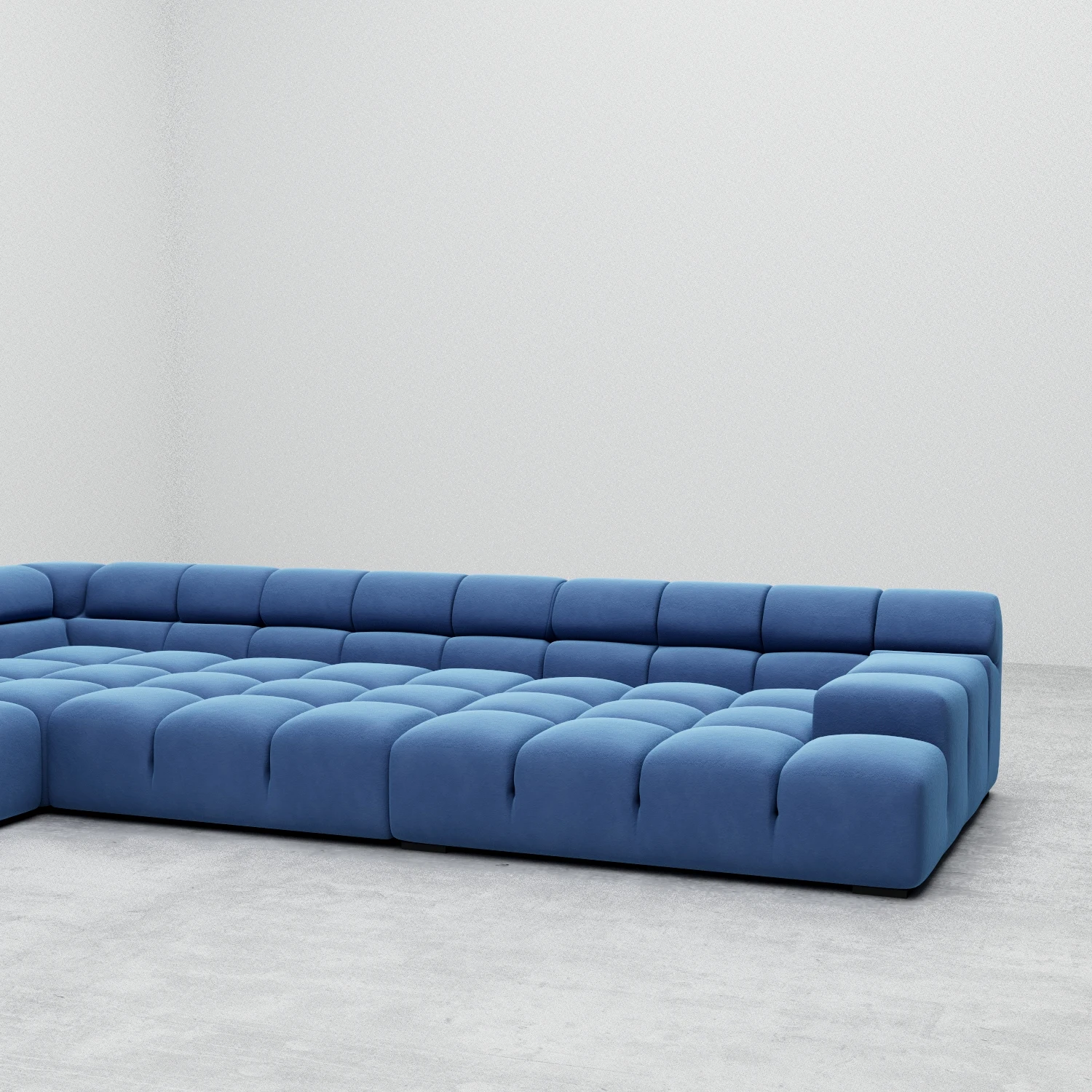 6 Meters Large Modular U Shape Fabric Sofa Tufty Time Fabric Sectional ...