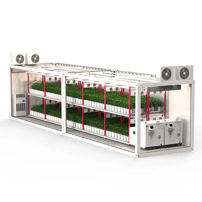 Smart Climate Control Growing Box Climate Chamber Vertical Aeroponic Farming Smart Farm System