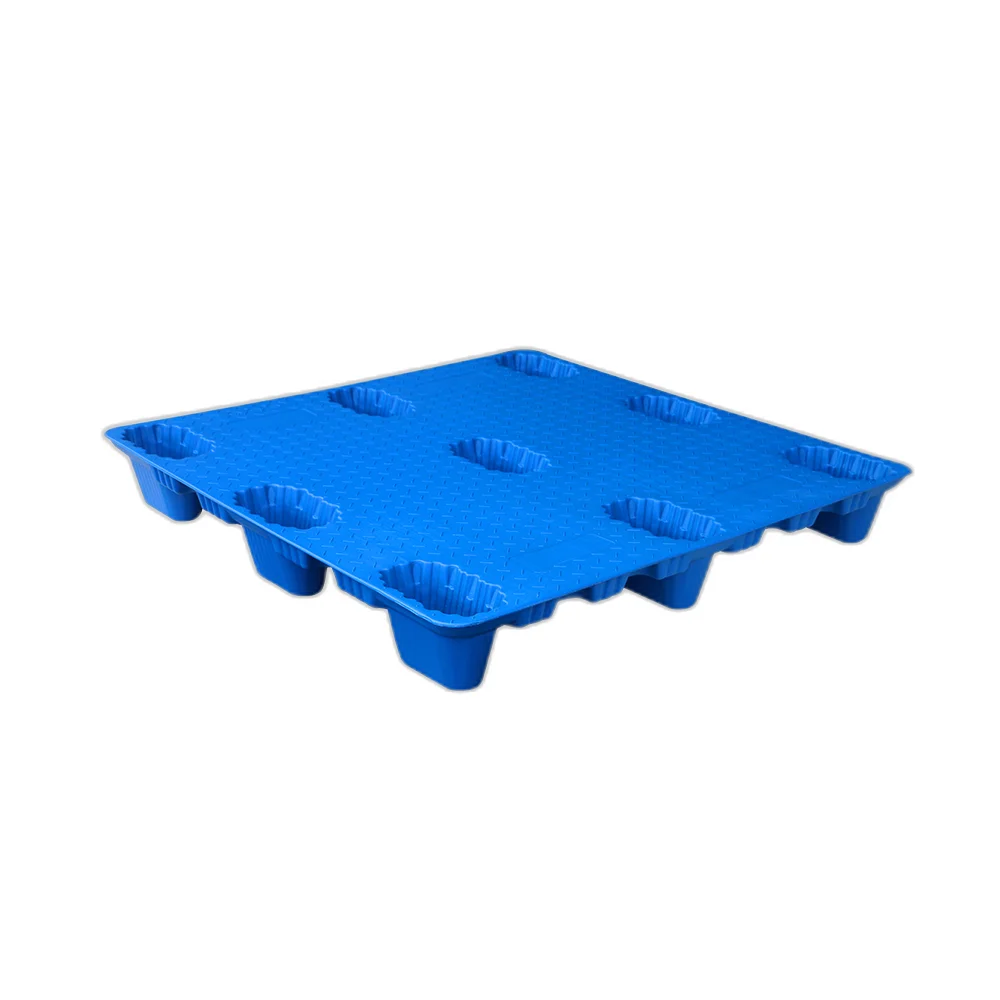 NEXARA Heavy Duty New Design 1212 1200*1200*150mm Blow Molding Nine Runner Euro Plastic Pallet for Pallet Rack