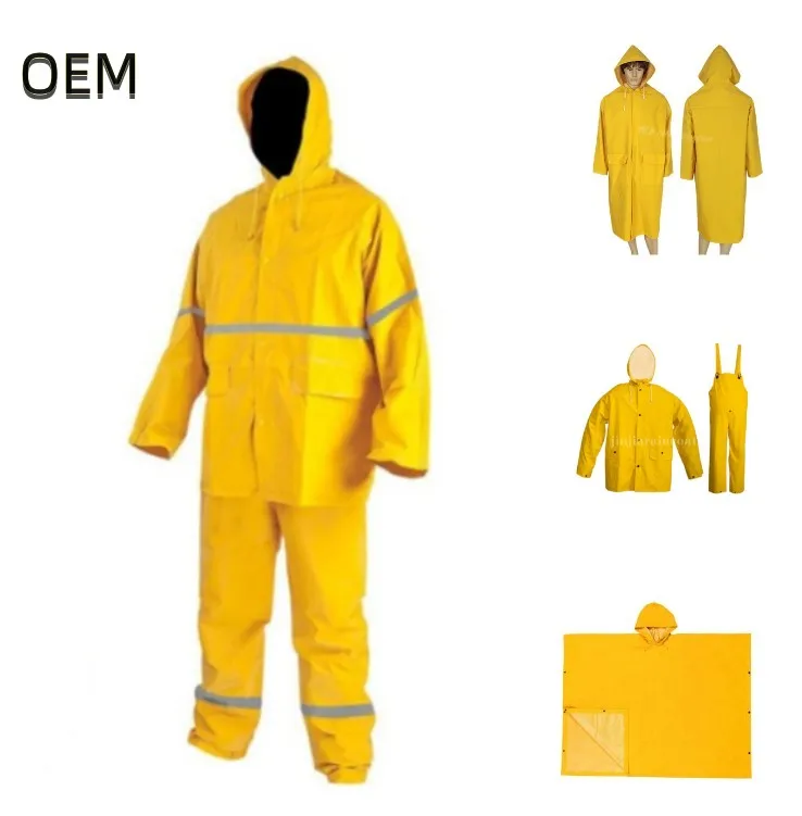 Pvc Raincoat Waterproof Heavy Duty Rain Coat Suit - jinjiaraincoats-jinjiaraincoats