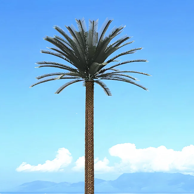 Galvanized Hot Dip Galvanised ArmyGreen Q420B/Q355B/Q235B Steel Camouflaged Artificial Tree Pole 20-50 Year Service Life Tower