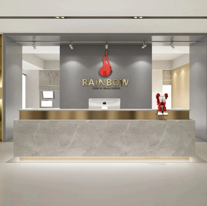 Beauty Salon Reception Desk Simple Modern Men's and Women's Clothing Store Bar Counter Nail Shop Cashier Counter