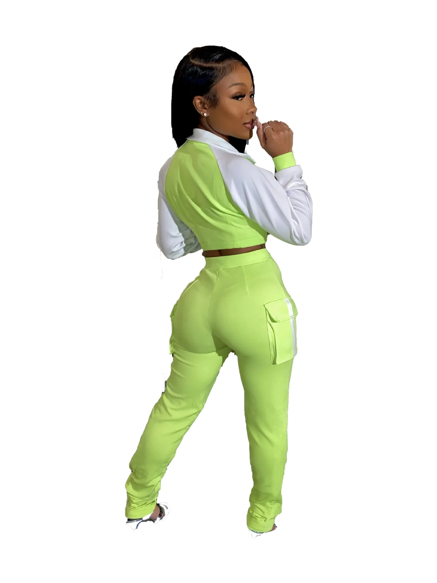 Factory Supply 2025 Custom Logo Plus Size 2 Piece Set Fashion Women Sweatsuit Set Tracksuit