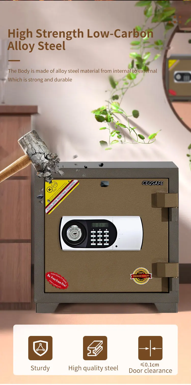 CEQSAFE Deposit Portable Safe Box Fireproof Electronic Digital Mini Safes manufacture