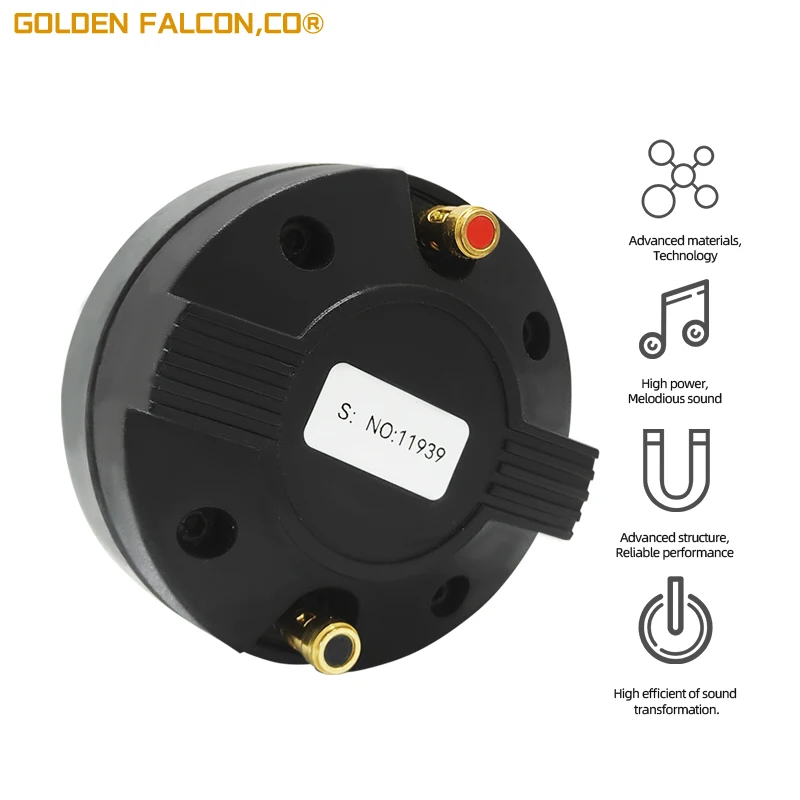 Hot Sell Professional Speaker Unit Parts 8 Ohms 80 Watts 25.4mm VC Titanium Diaphragm Driver Unit Tweeter Speaker