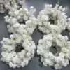 Centro de mesa de flores artificiales blancas de 60 cm