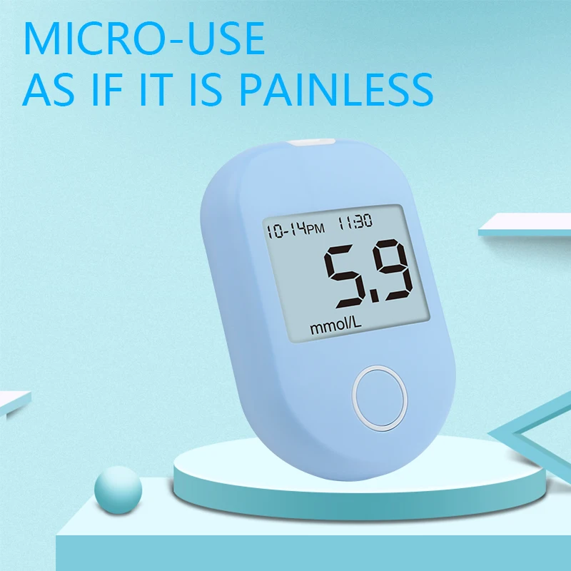 Portable Digital Glucometer Blood Smart Sugar Glucose Meter