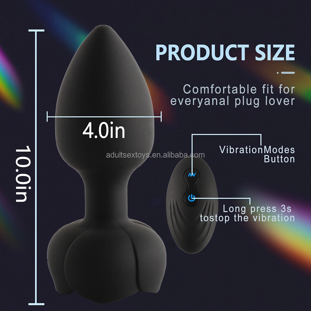 anal plug beleuchtet Silikon Stoß Vibrator „All in One – The Blue Version“ mit Heizfunktion, USB  wiederaufladbar – Boy Toys main image 1
