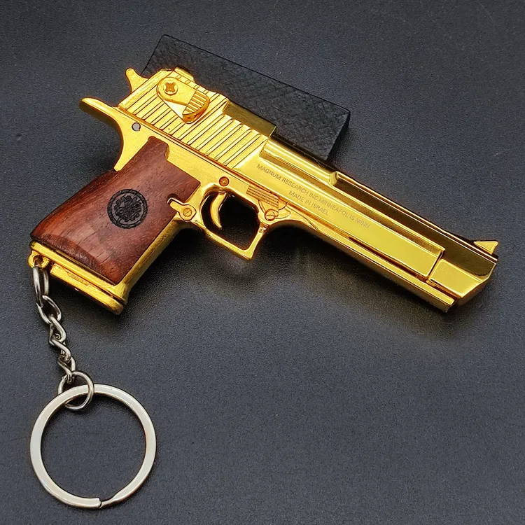 Mini Gun Keychain Self Defense Stun Gun Beretta 92Fs Toys Pistol Gold Gun Keychain Metal
