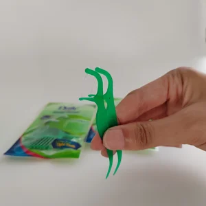 Daily Care ISO GMP Factory Direct Dentist Recommend Dental Appliance Orthodontic Twin Floss Dental Floss Stick Two Uses