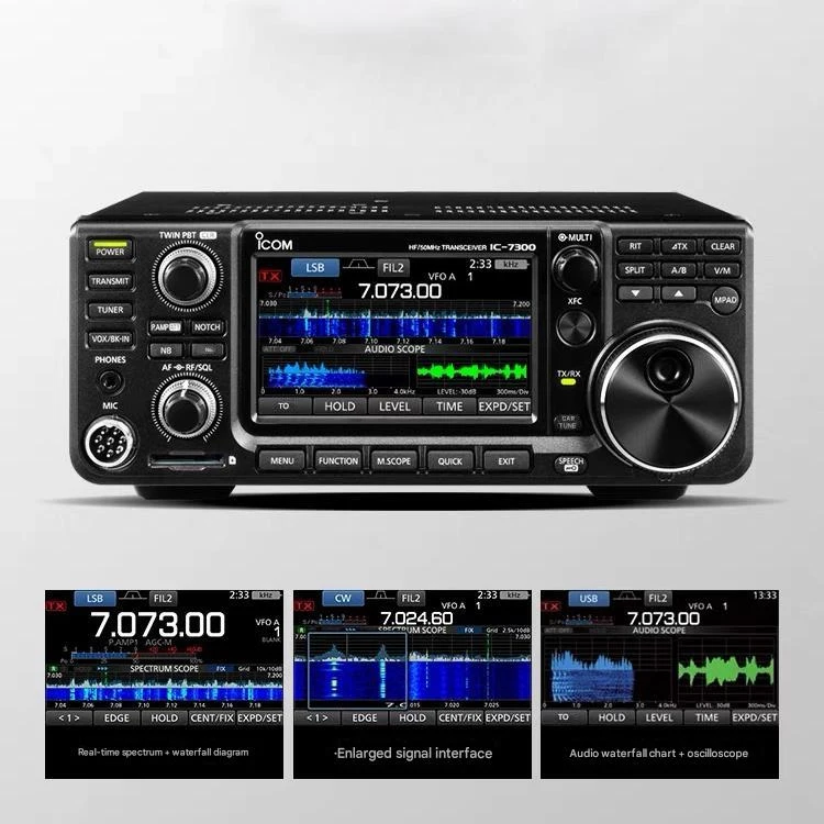 新しいICOM IC-7300 HF 50MHzトランシーバーCW SSB AMモバイル無線機