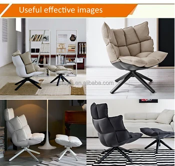 成形グラスファイバーホワイトシェル高級デザイナー家具アクセントB