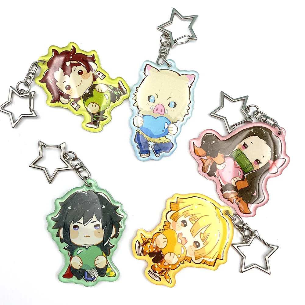 non-clear edge epoxy acrylic cute charm