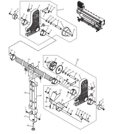 Original Mimaki Feeding R Assy M015276| Alibaba.com