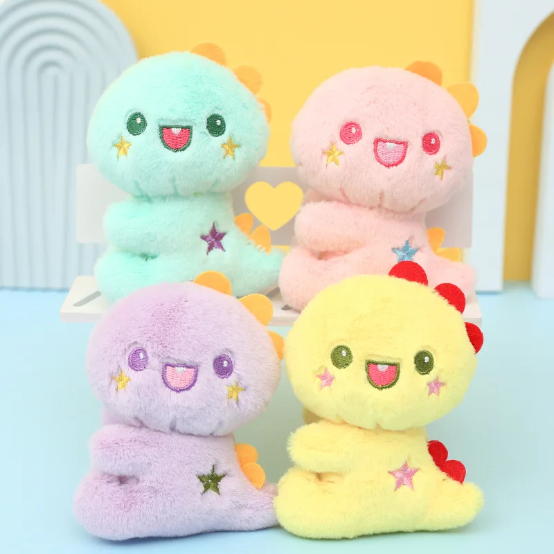 Promotional Cartoon Mini Kawaii Dinosaur Stuffed Animal Plush Keychains