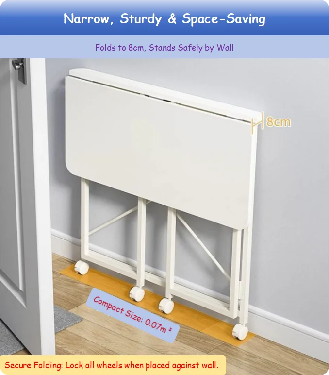 product multifunctional modular small folding desk simple wooden writing table computer desk bed bedside study desks wheels bedroom-4