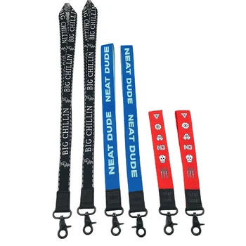 High Quality Print Leather Polyester Custom Sublimation Lanyards For Keys Custom Lanyards