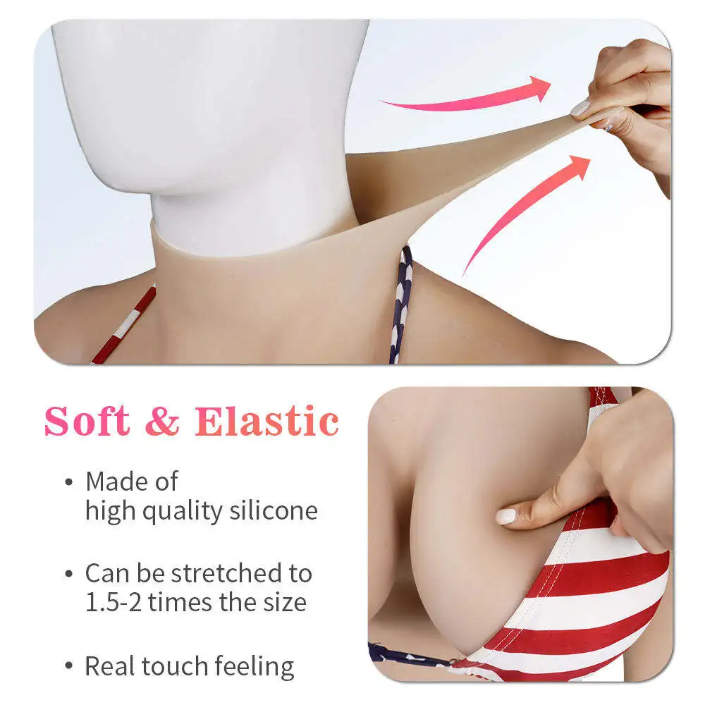 Upgraded Realistic Silicone Breast Forms With Big Tits Artificial Boobs With Arms Fake Vagina Pants for Ladyboy Cosplayer