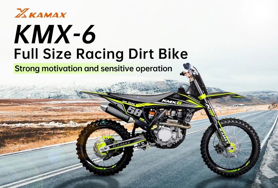 Kamax Model Kmx6 Professional Full Size Dirt Bike 300cc Water Cooled