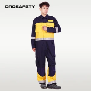 Electric Worker Fire Resistant Anti-static Work Wear Safety Suite Reflective Work Clothes Workwear Coverall