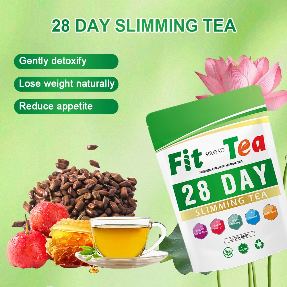 Organic Slimming Tea for Belly Fat Reduction Green Tea Extract Lotus Leaf Cassia Seed Traditional Chinese Herbal Formula for Fat