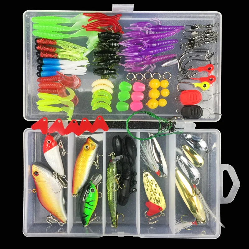 106pcs Fishing Accessory Kit Set Plastic Jig Hooks and Lures for Carp Printed Condition Frog Fishing Lures| Alibaba.com 106pcs Fishing Accessory Kit Set Plastic Jig Hooks and Lures for Carp Printed Condition Frog Fishing Lures| Alibaba.com