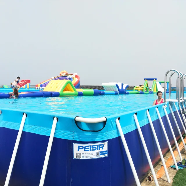 Custom Size Large Adults Children Inflatables Water Park Swimming Pool