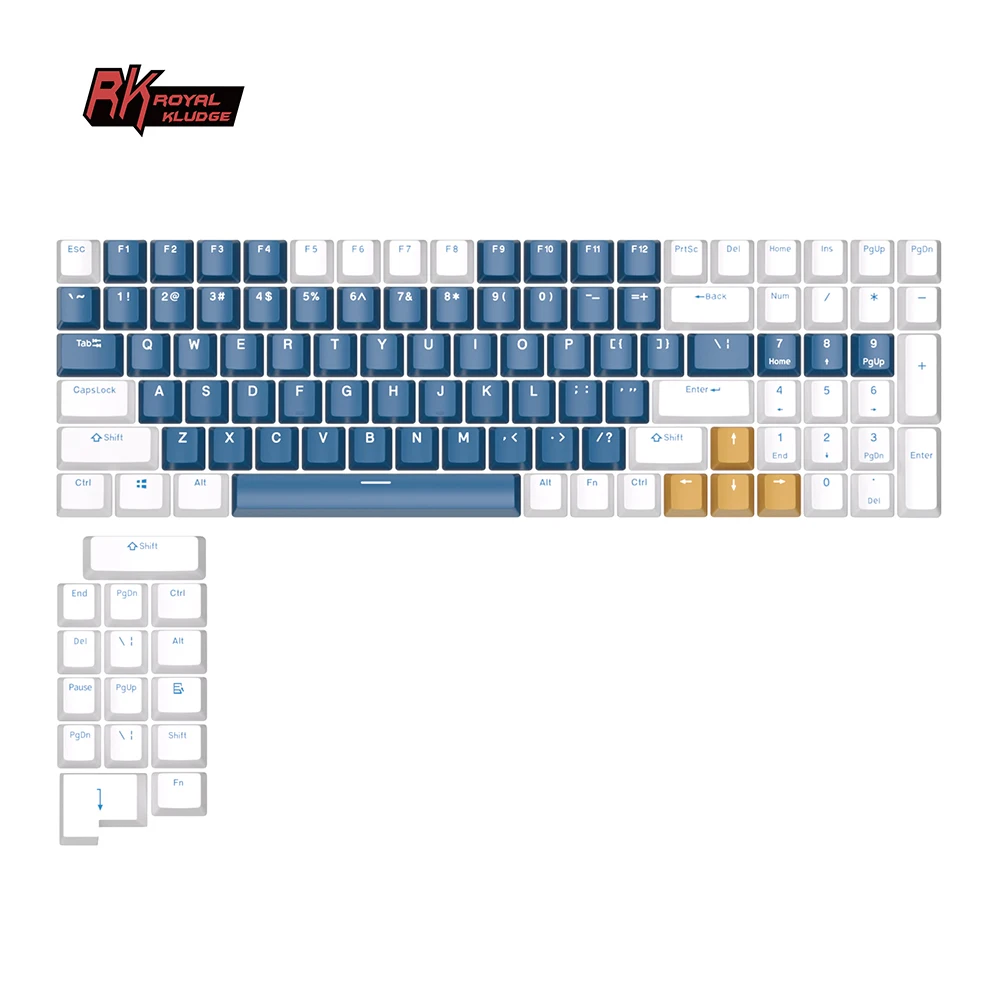 Royal Kludge PBT Keycaps - Customizable Gaming Keyboards