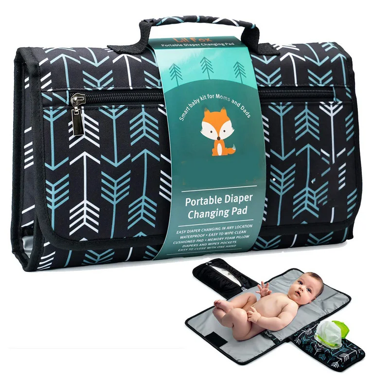 Newborn Extended Baby Mat Waterproof Travel Changing Station Portable Baby Diaper Changing Pad