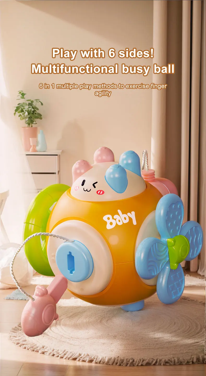 Jouet bébé cube sensoriel multifonction