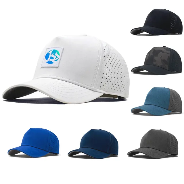 Solid Color Logo Customized Blank Baseball Cap Waterproof Baseball Cap Hat Spring Summer Outdoor Sport Baseball Cap