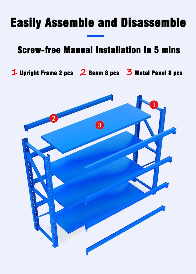 Warehouse Shelves Supermarket Rack Home Furniture Storage Shelves 4 ...