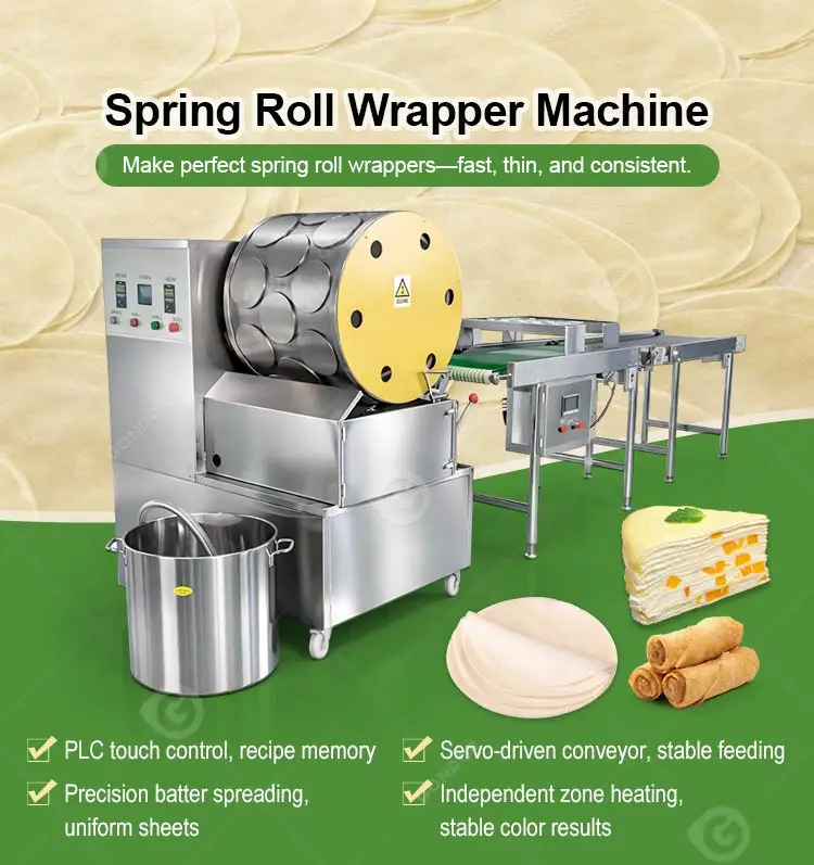 Spring Roll Machine Rugtek Portable Wrapper Table Top Automatic Small Wraps Make Electrical Skin ...