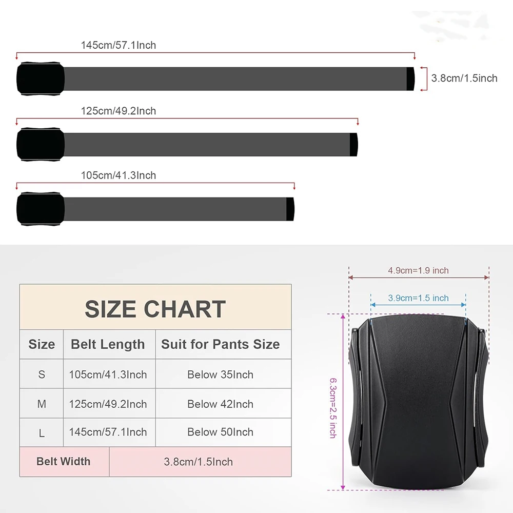 Wholesale Lightweight Stab-proof Men's Tactical Stretch Nylon Belt Pants Hiking Hunting Webbing Belt