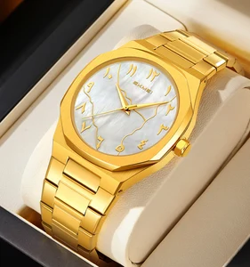 SKMEI 9391 Wholesale Custom logo Watch Stainless Steel Men's Arabic Numeral Dial High-quality Men's Waterproof Quartz Watch