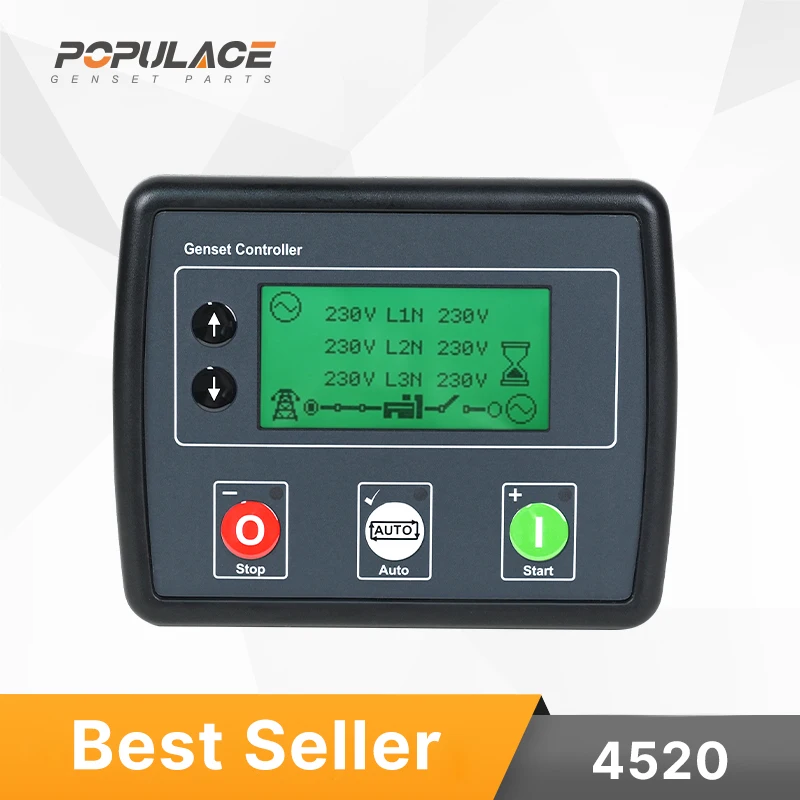 POPULACE Power Generator Auto Start Control Panel Board DSE4520 Generator Spare Parts 4520 Dse Control Module  DSE4520 MKII