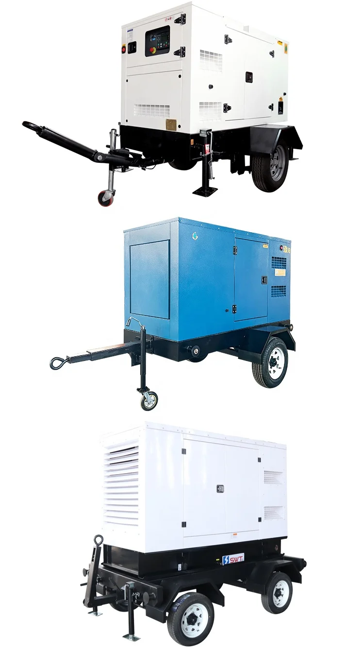 Movable Trailer Gensets with Wheels