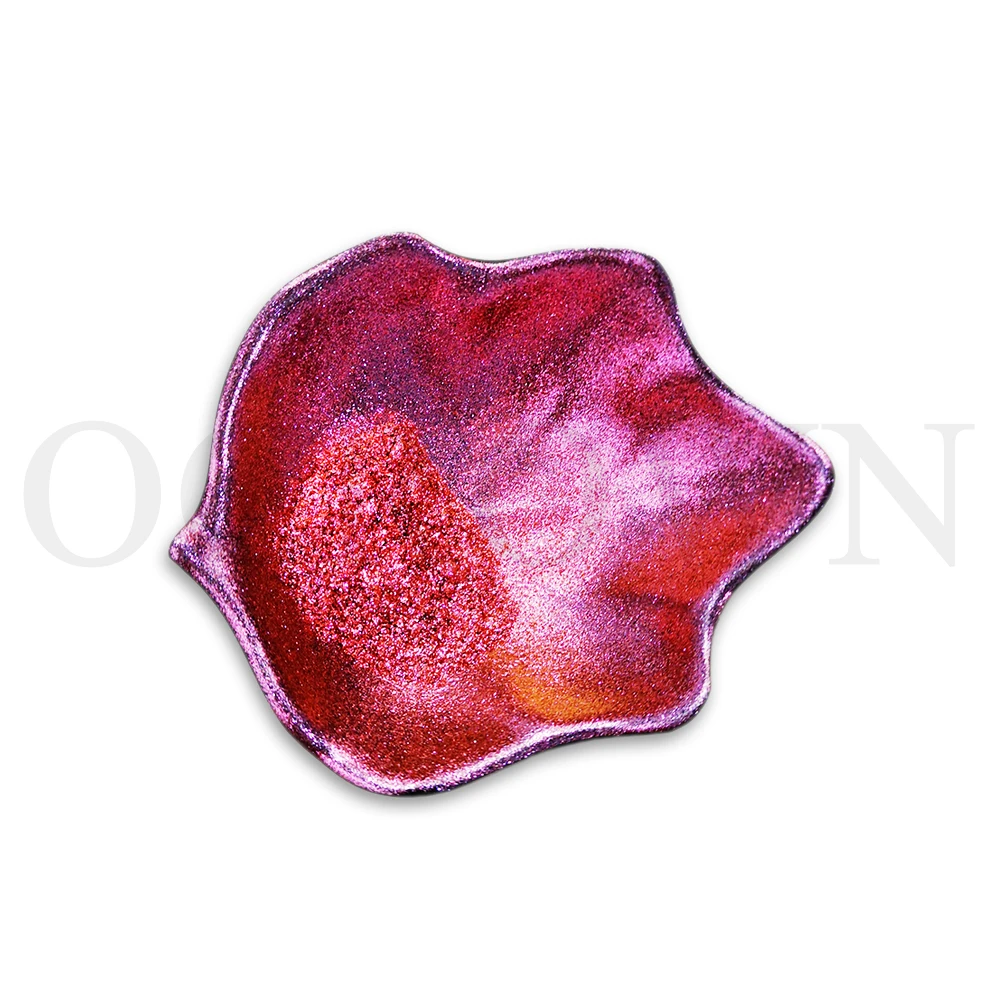 Rosy red copper metallic effect popular cosmetic eyeshadow pigment glitter chromatic chameleon makeup powders