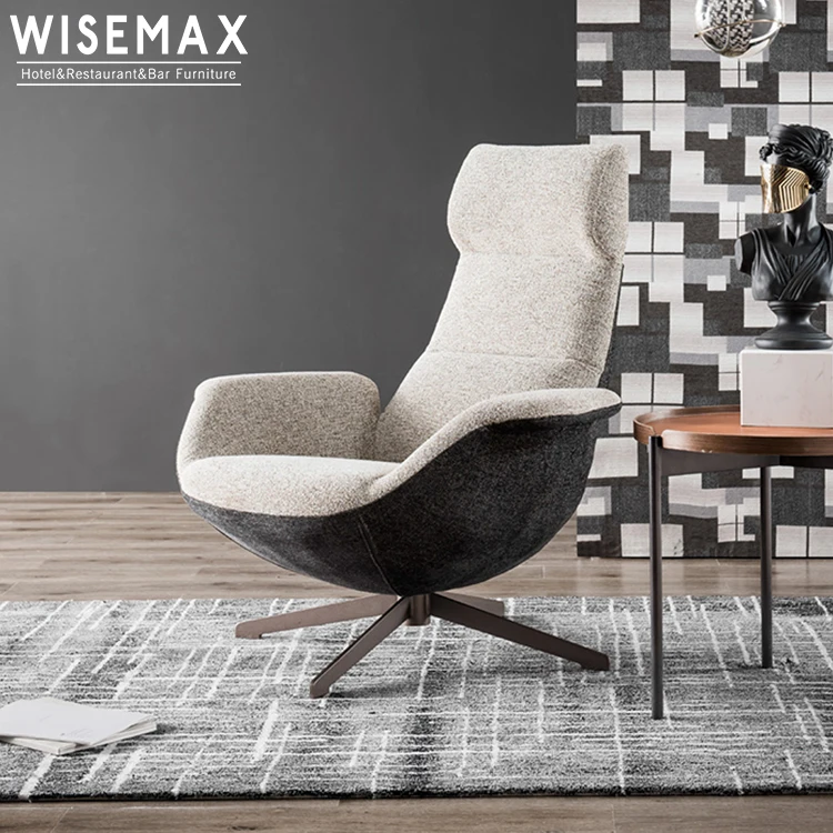 Furniture High Back Swivel Chair For Living Room WISEMAX Modern