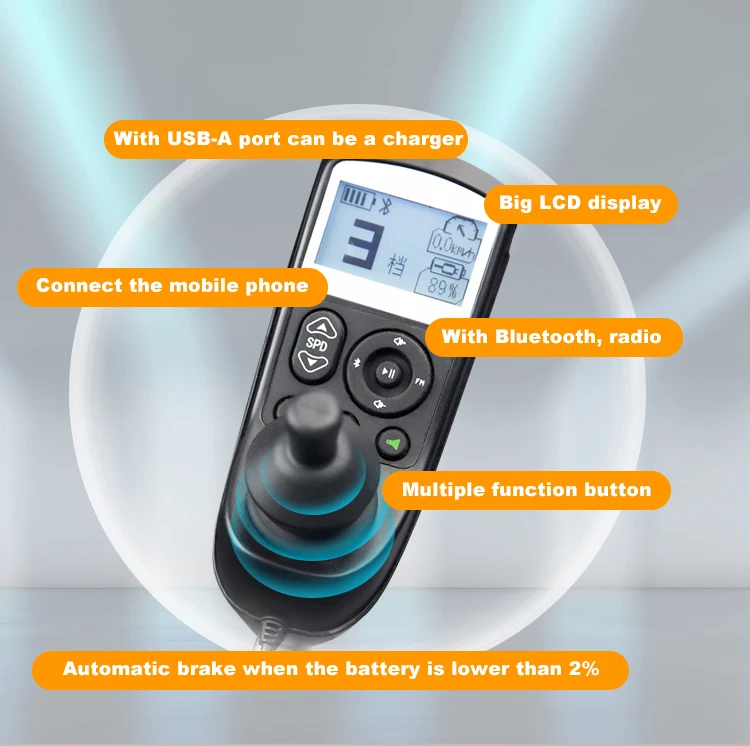 Power Assist Joystick Controller Electric Wheelchair Lcd Controller ...