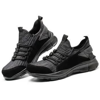 Hanagal Black Slip-On Shoe with Cushioned Insole New China Rubber Outsole Nylon Upper BK Mesh Running Shoes  main image 3