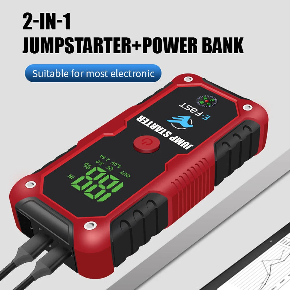 Portable Jump Starter Withpower Bank for Car Battery Backup and Emergency Power Supply Outdoor Car Battery Rescue - view 5