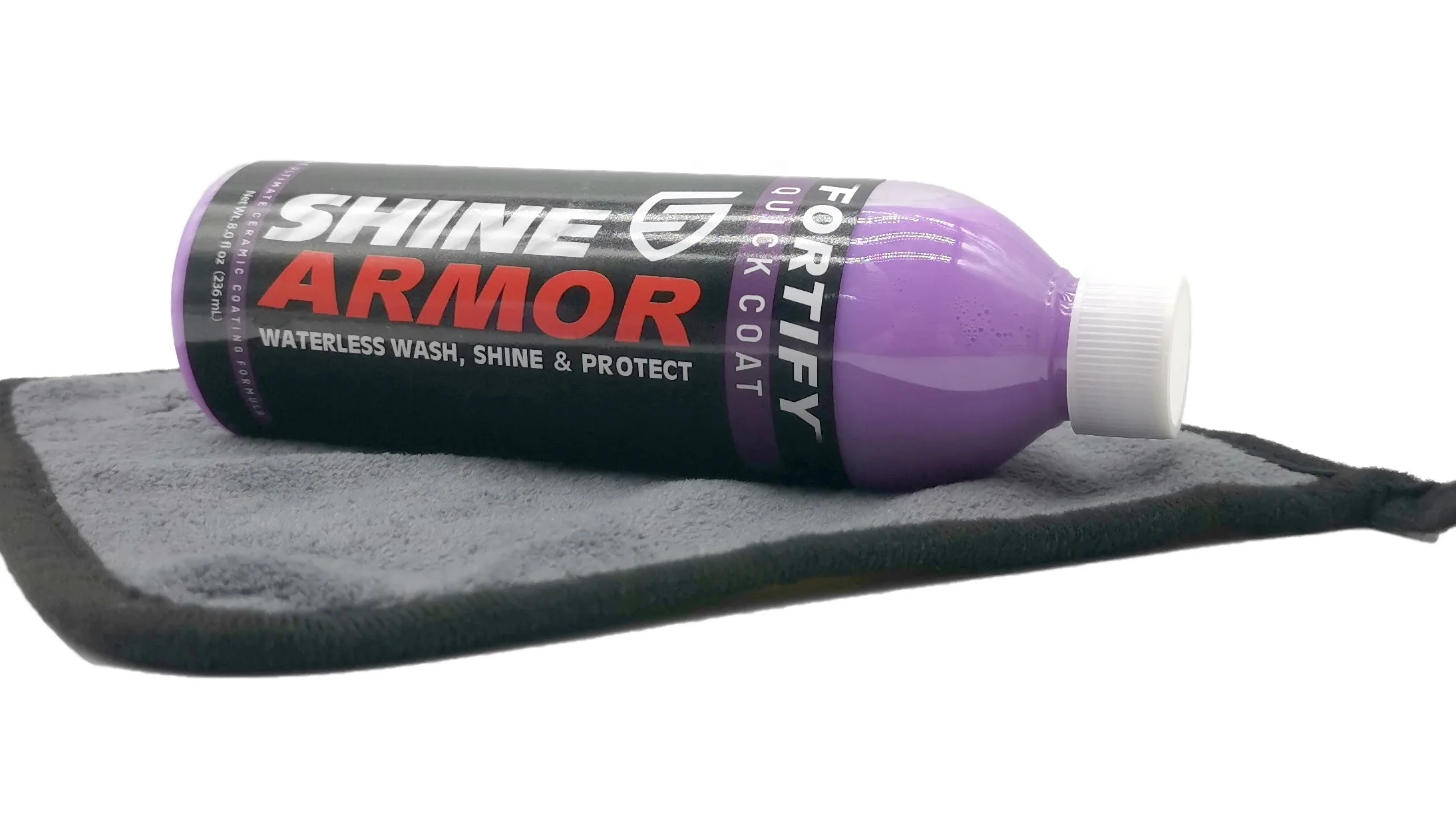 SHINE ARMOR Fortify Quick Coat - Ceramic Coating - Car Wax Polish Spray -  Waterless Car Wash & Wax - Hydrophobic Top Coat Polish & Polymer Paint  Sealant Detail Protection 