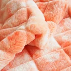 Factory Customized Warm Soft Faux Fur Plush Fabric 100% Polyester Stripe Print Faux Fur Rabbit Fabric For Women Winter Coats